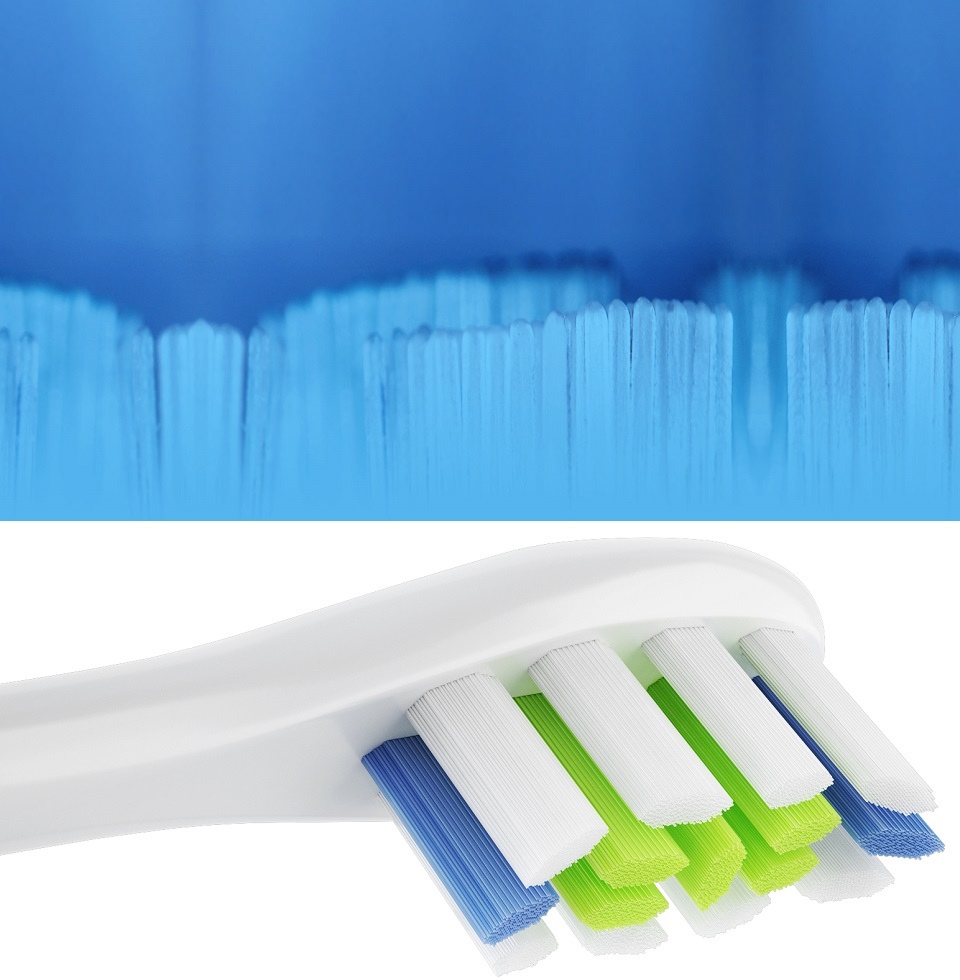 Насадка для зубной щетки Oclean P1 Soft brush head форма и структура щетинок